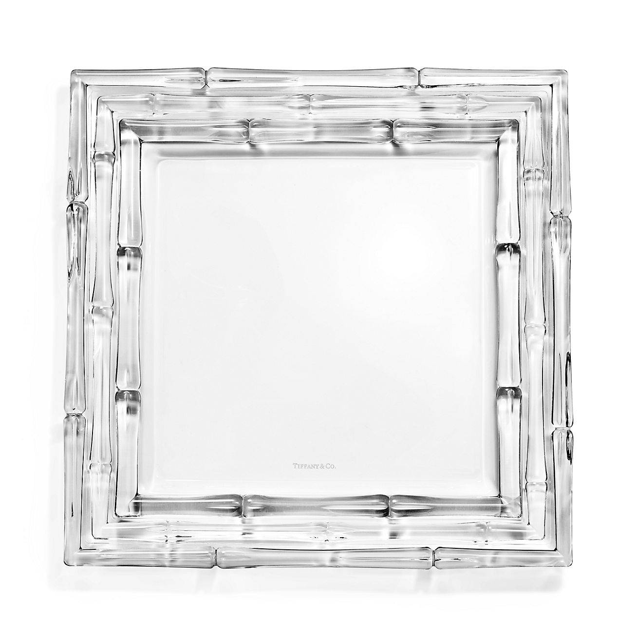 Bamboo Square Platter in Crystal Glass | Tiffany & Co. International