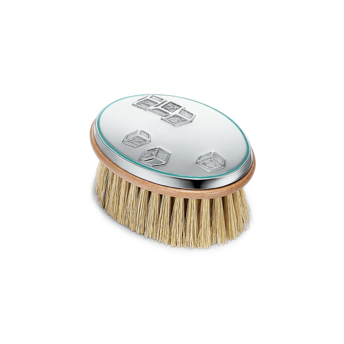 Bear and Block baby brush in sterling 
