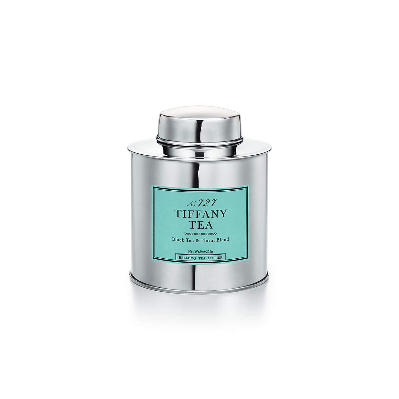 Bellocq Tiffany Tea in a Tiffany Blue®-labeled tin can. | Tiffany & Co.