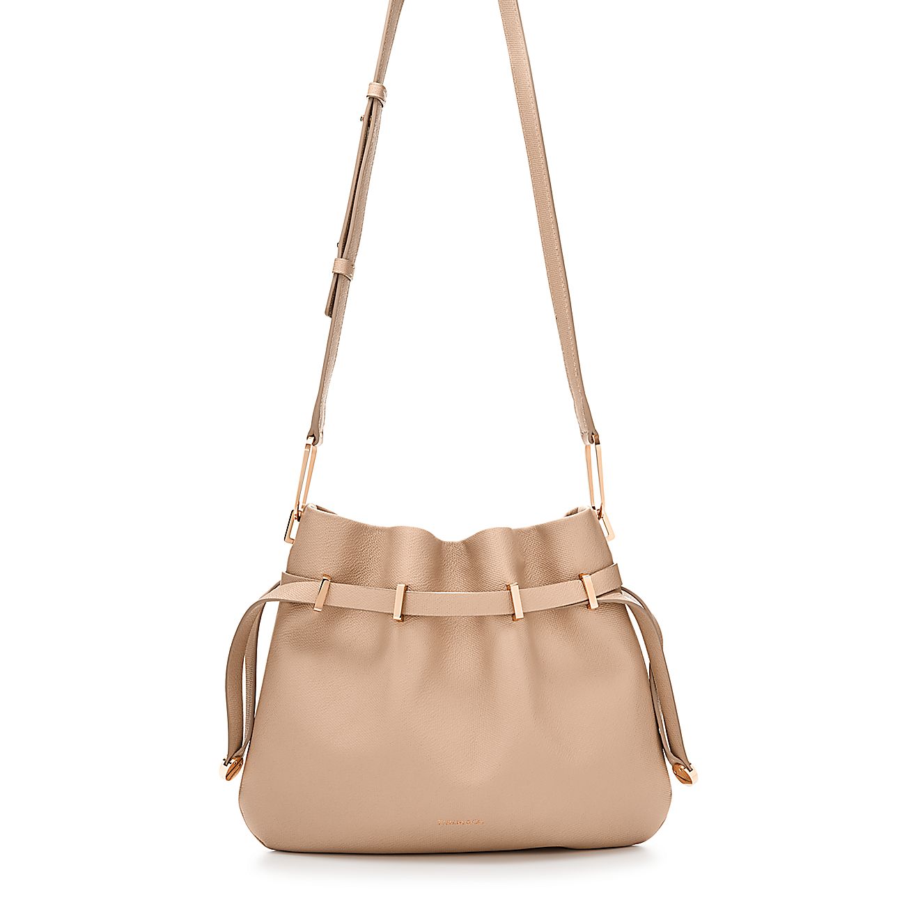 Blair crossbody bag in blush textured leather. More colors available ...