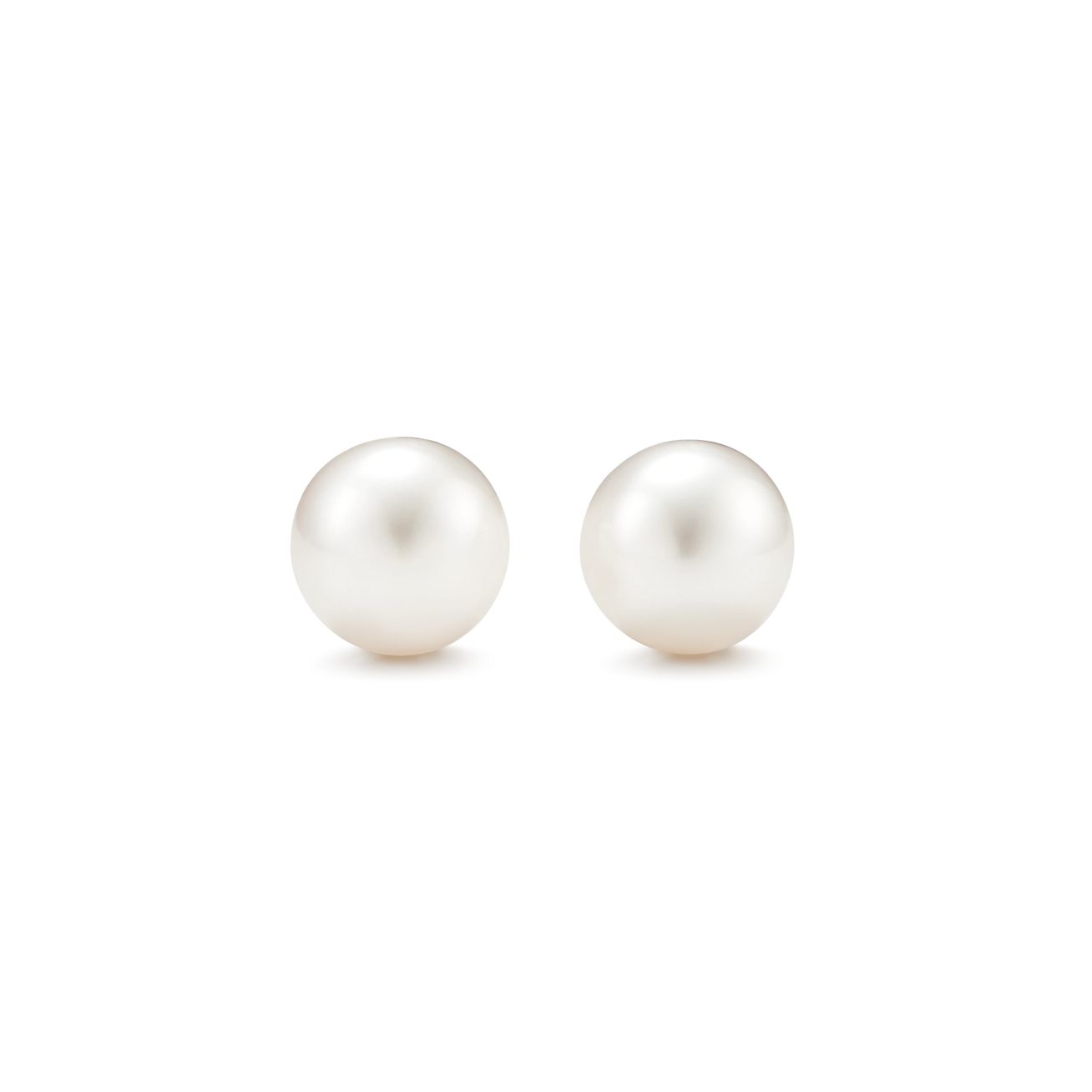 tiffany silver pearl earrings