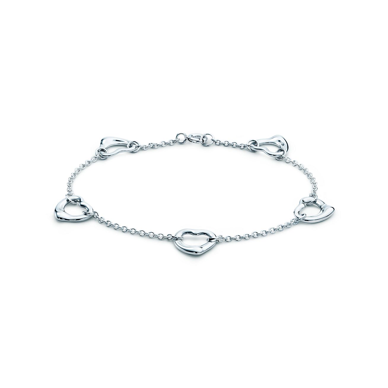 Tiffany \u0026 Co. Bracelet Open Heart par Elsa Peretti en Argent 925 millièmes Medium