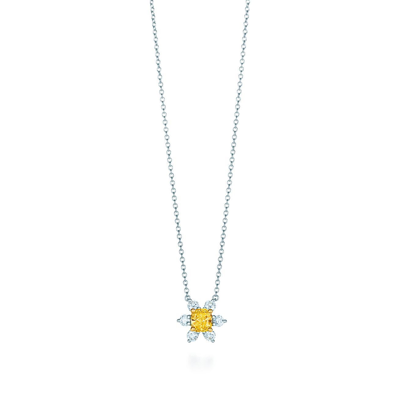 Buttercup pendant in 18k gold and 