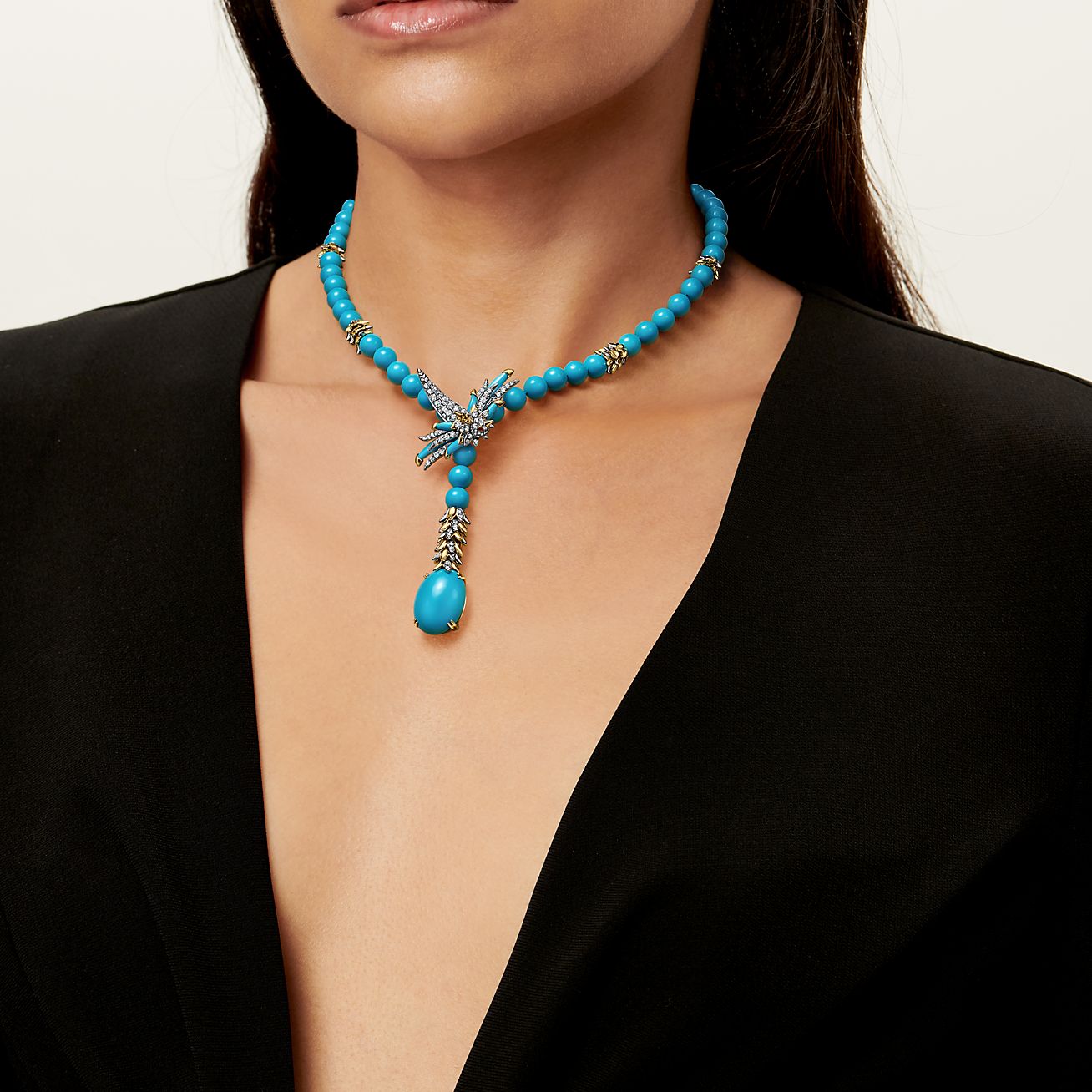 バード オン ア ロック BY ティファニー ラリアット ネックレス