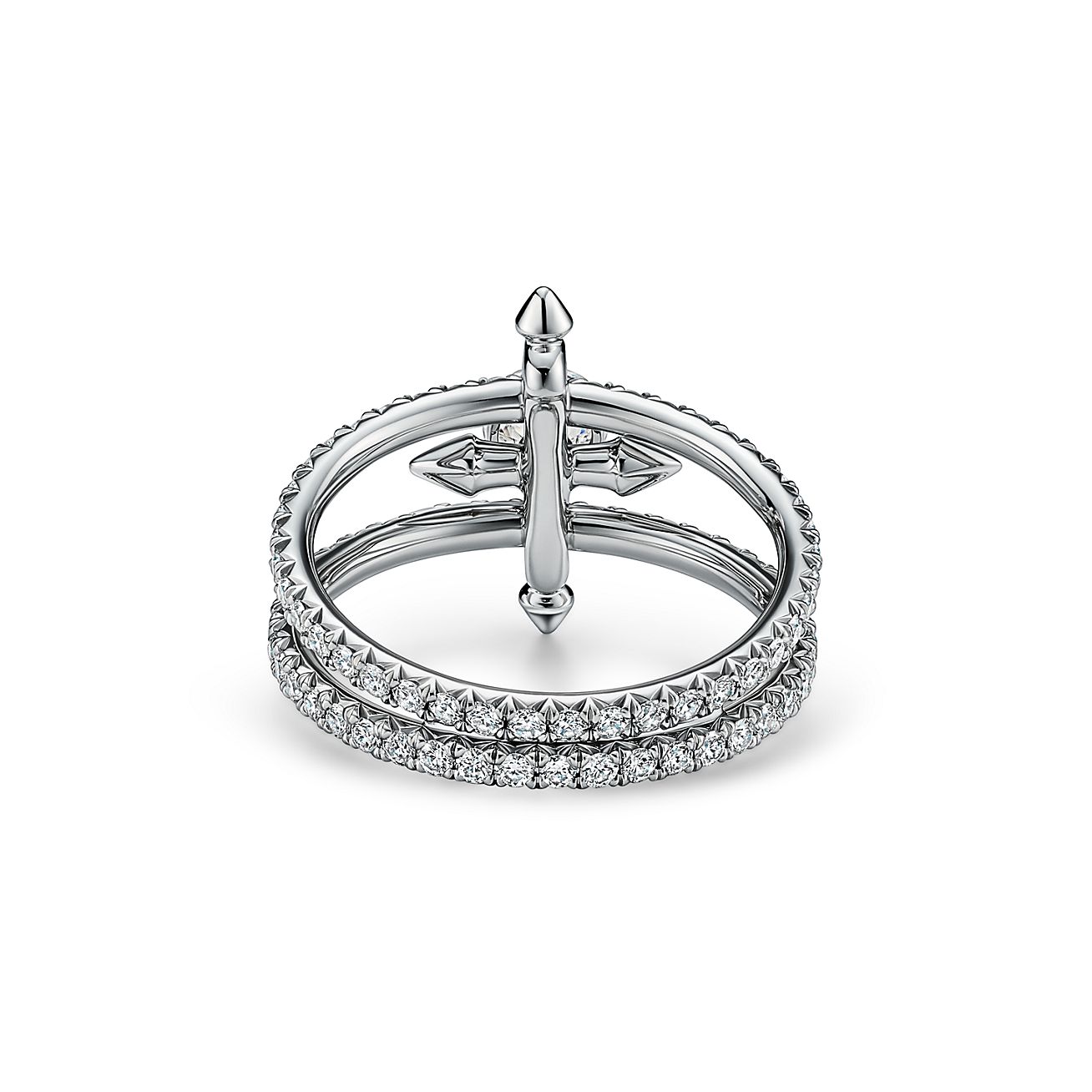 Tiffany ティファニー タイタン #18 3連リング ダイアモンド ティファニー タイタン BY ファレル・ウィリアムス 5ロウ リング