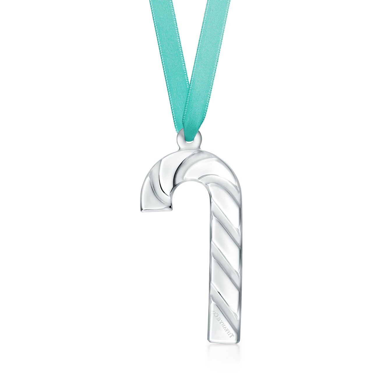 Candy Cane Ornament In Crystal Glass Tiffany Co