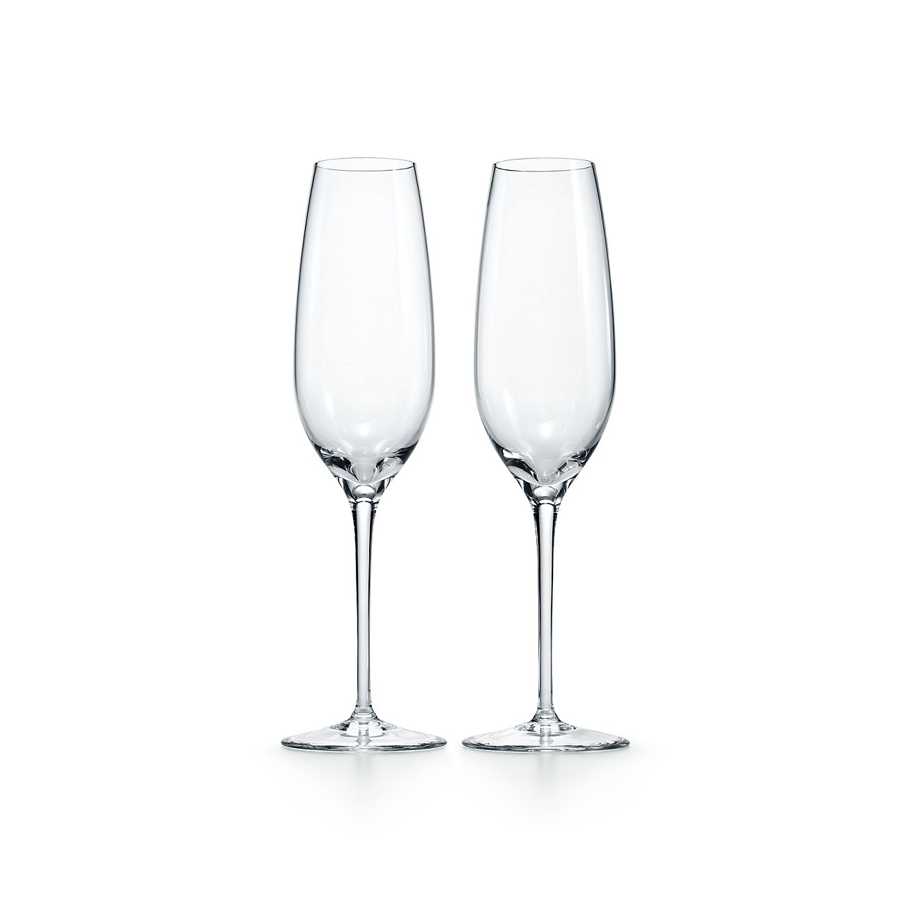 Champagne flute in crystal, set of two 