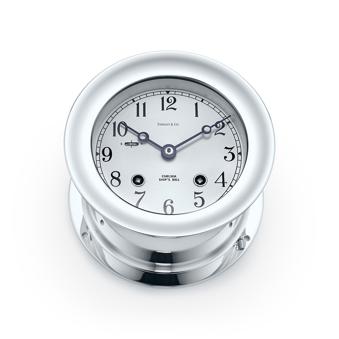 Chelsea Ship Clock In Nickel Tiffany Co