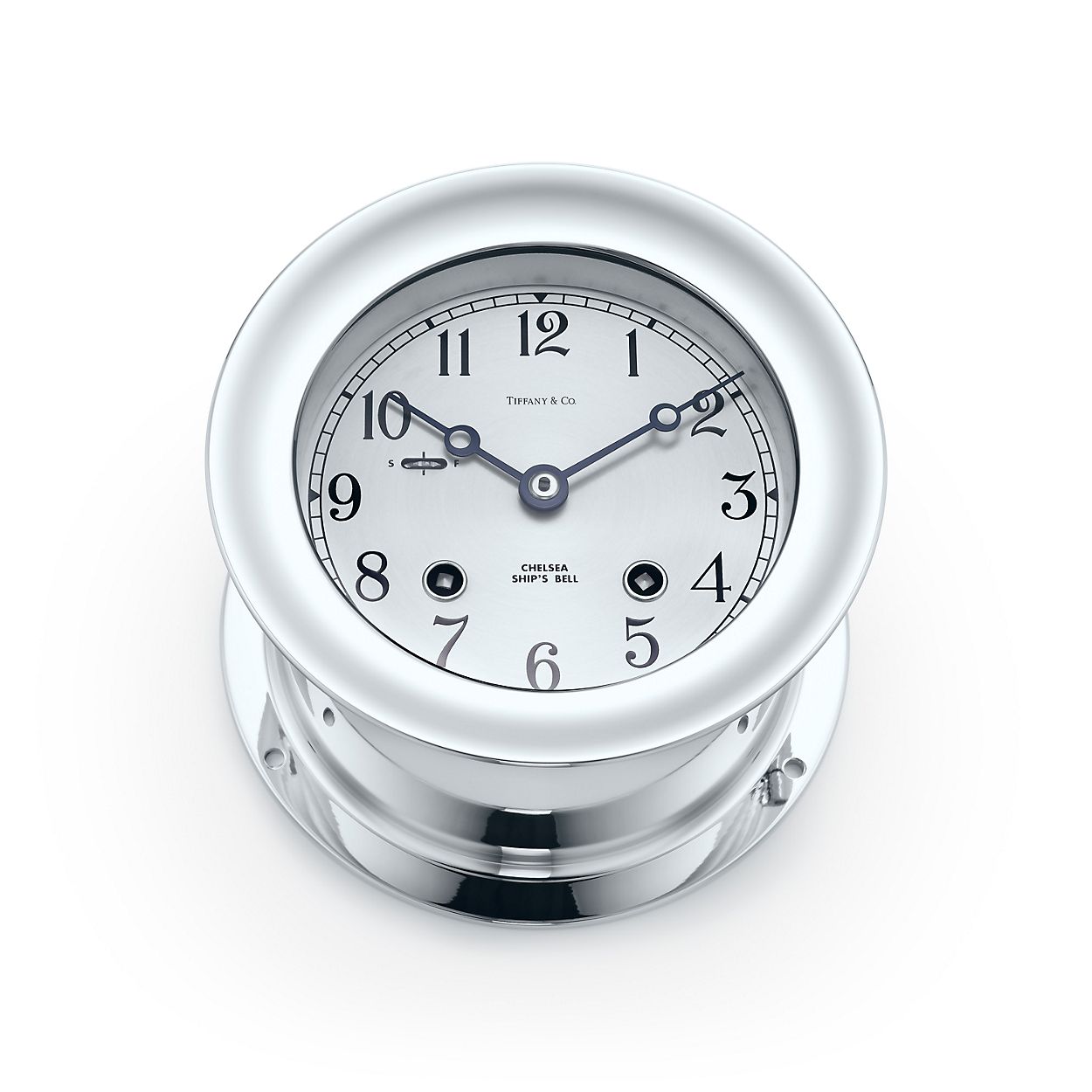 Chelsea Ship Clock In Nickel Tiffany Co Chelsea Ship Clock In Nickel Tiffany Co