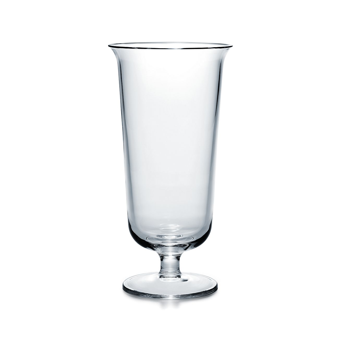 Crystal Crystal Vase In Mouth Blown Crystal Glass 11 High
