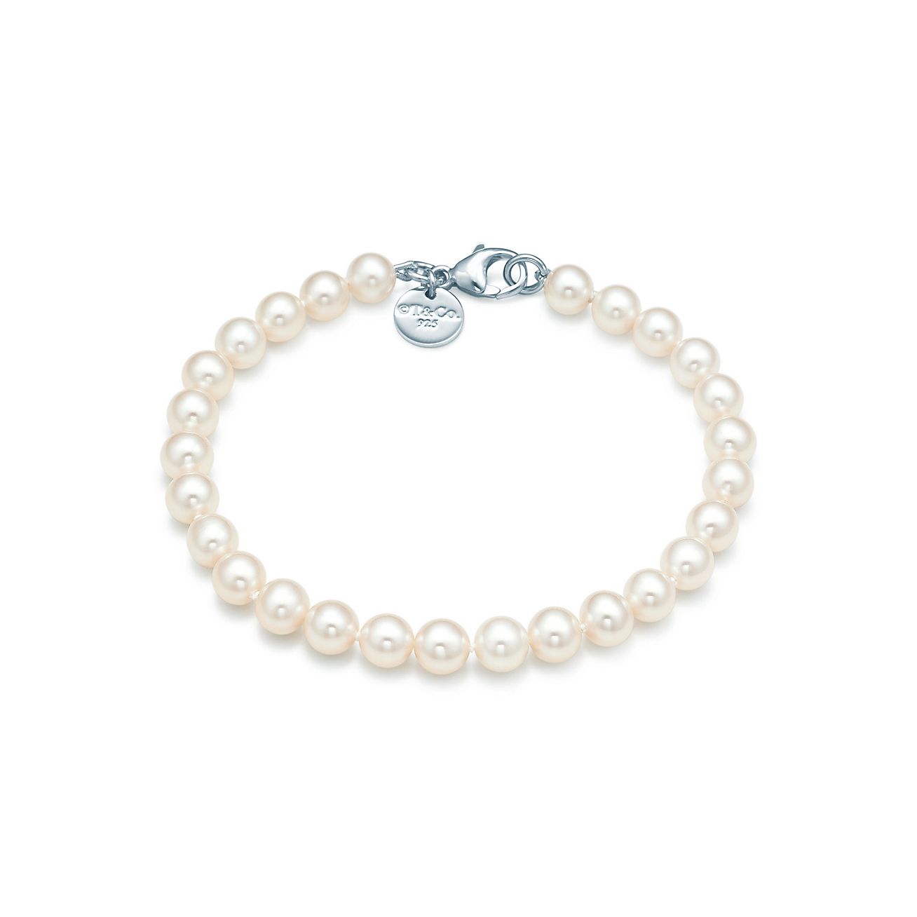 Ingresos vistazo hilo Pulsera de perlas cultivadas en agua dulce Ziegfeld con cierre de plata. |  Tiffany & Co.