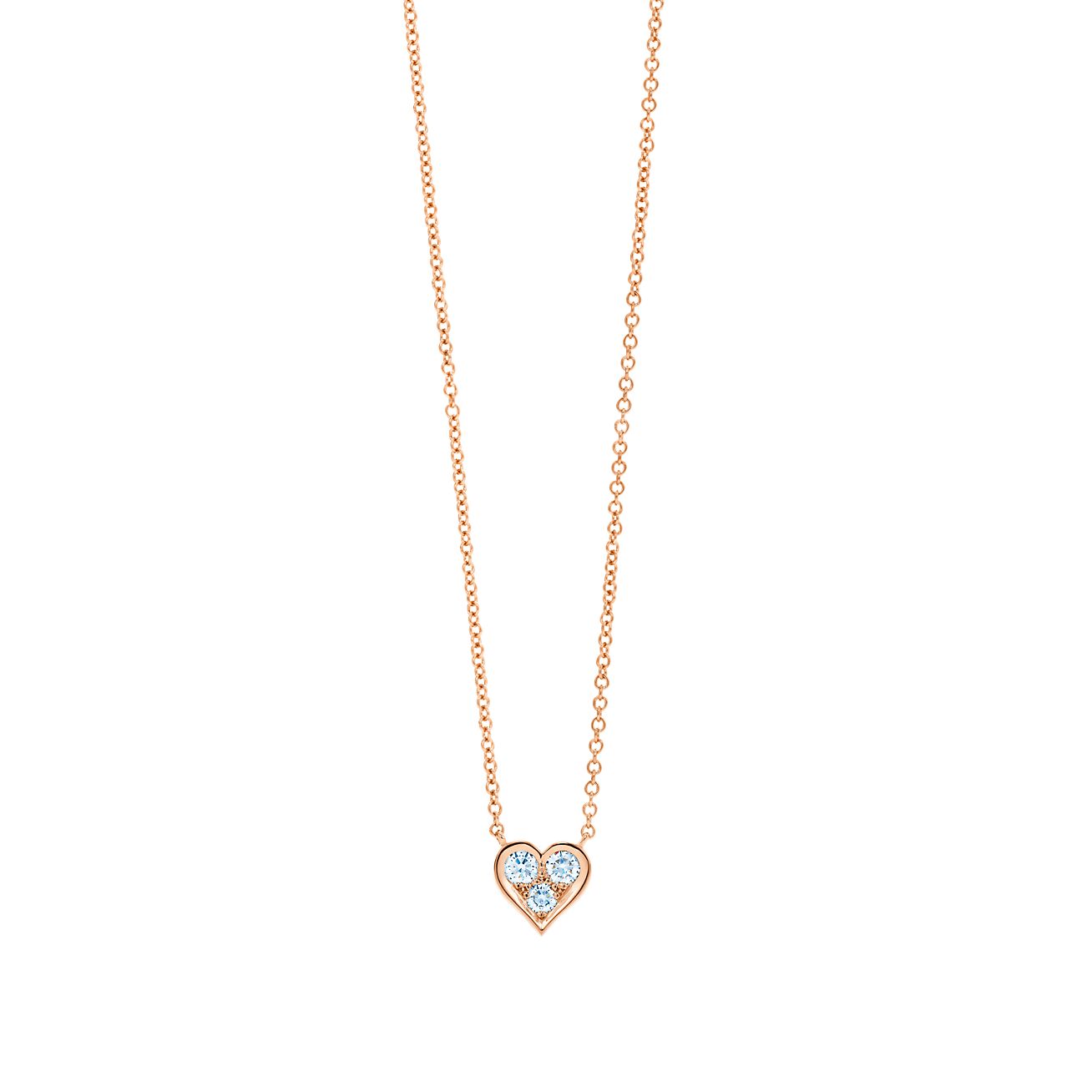 Colgante Tiffany Hearts En Oro Rosa De 18 Quilates Con Diamantes Tiffany Co