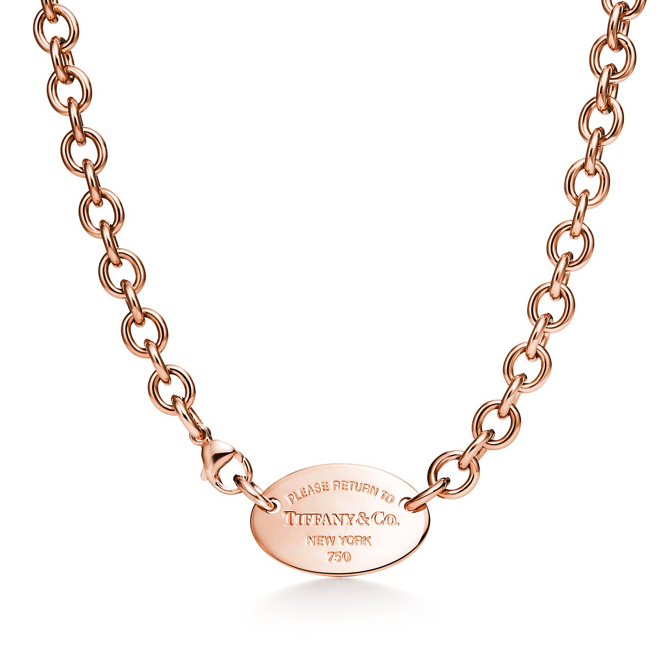 collana tiffany oro rosa