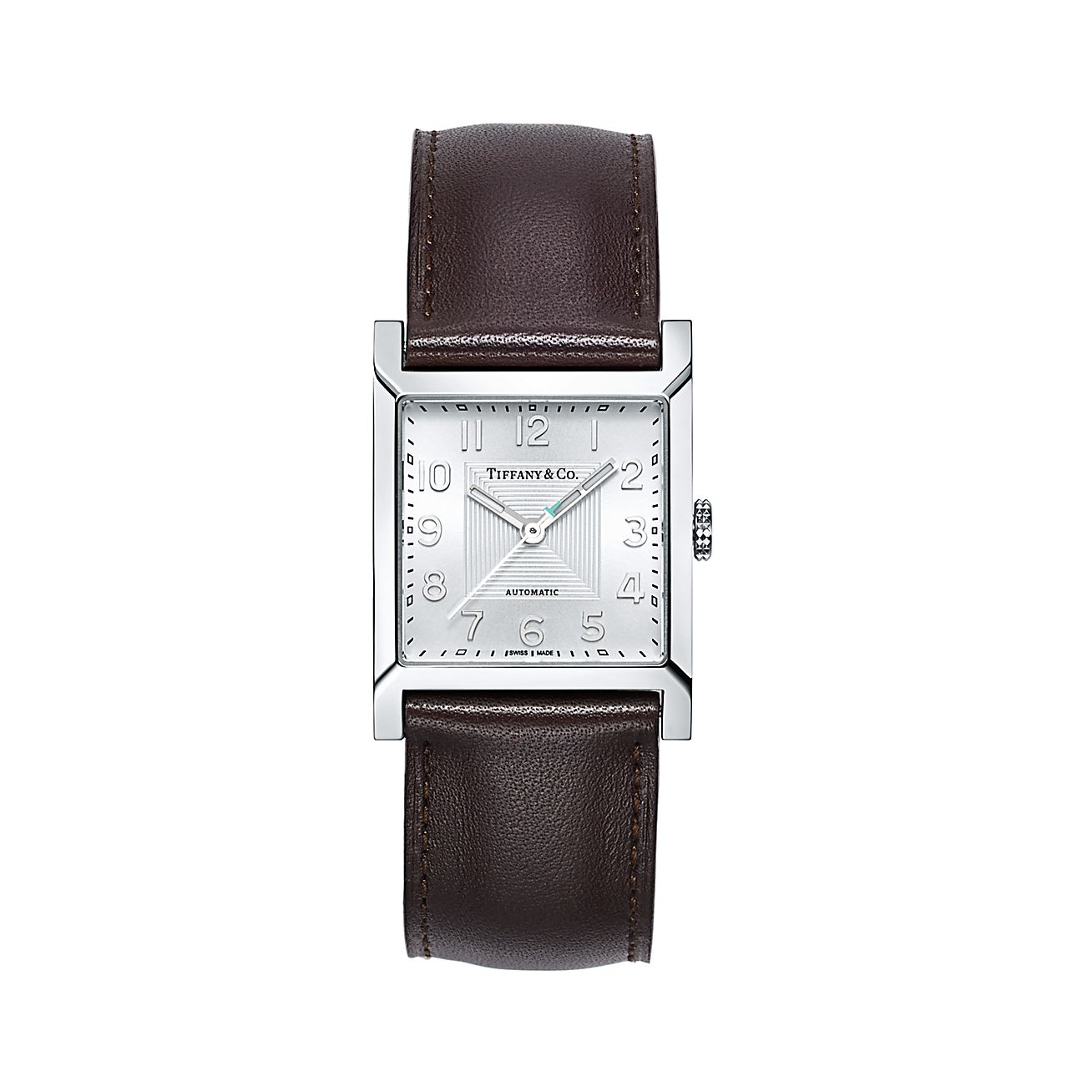 Orologio Quadrato 27 Mm In Acciaio E Cinturino In Pelle Tiffany 1837 Makers Tiffany Co