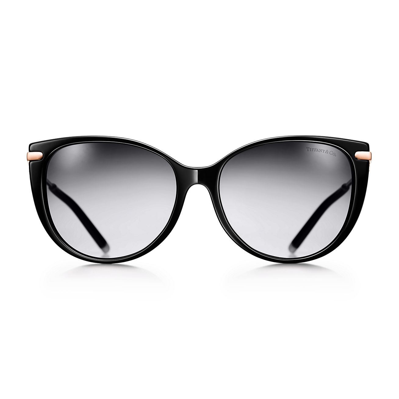 Occhiali da sole Cat Eye in acetato nero e madreperla. Collezione Tiffany T  | Tiffany \u0026 Co.