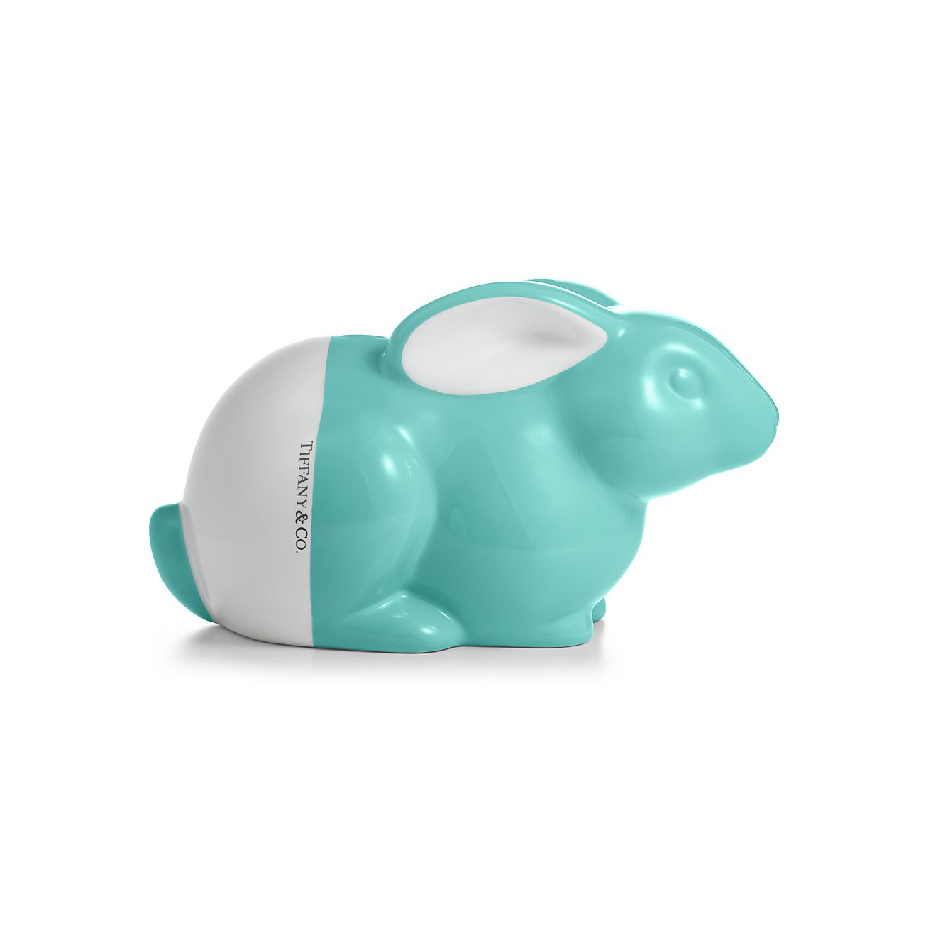 Color Block bunny bank in earthenware. | Tiffany & Co.