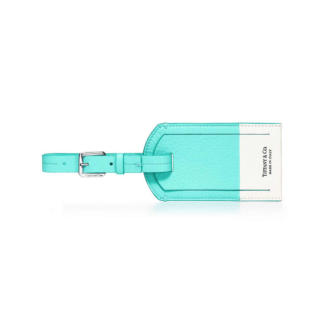 off white luggage tag
