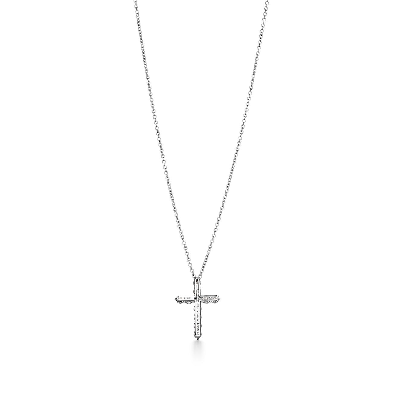 Elsa Peretti® cross pendant in sterling silver, 12 mm long. | Tiffany & Co.