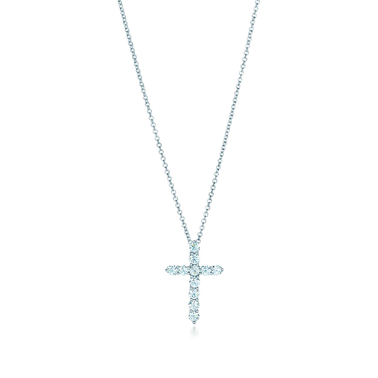 tiffany cross necklace