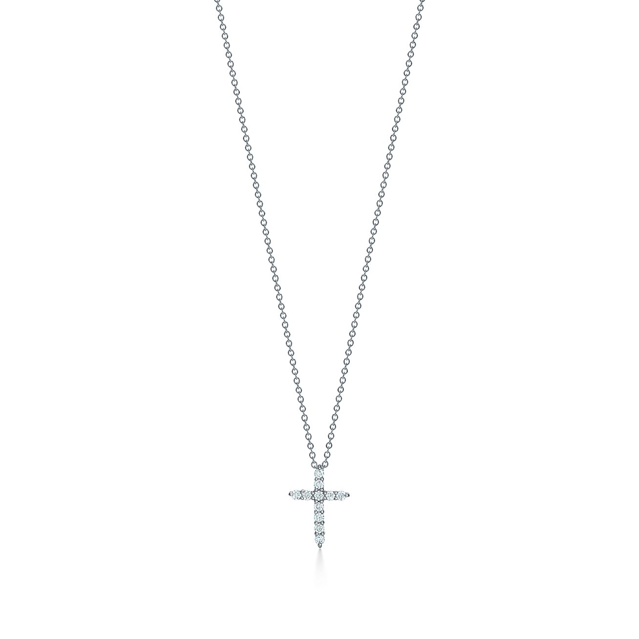 Tiffany diamond cross necklaces clearance
