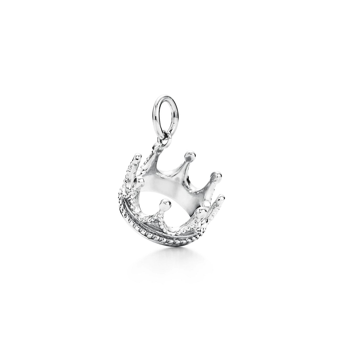 Gold Crown Charm w/ Rhinestone