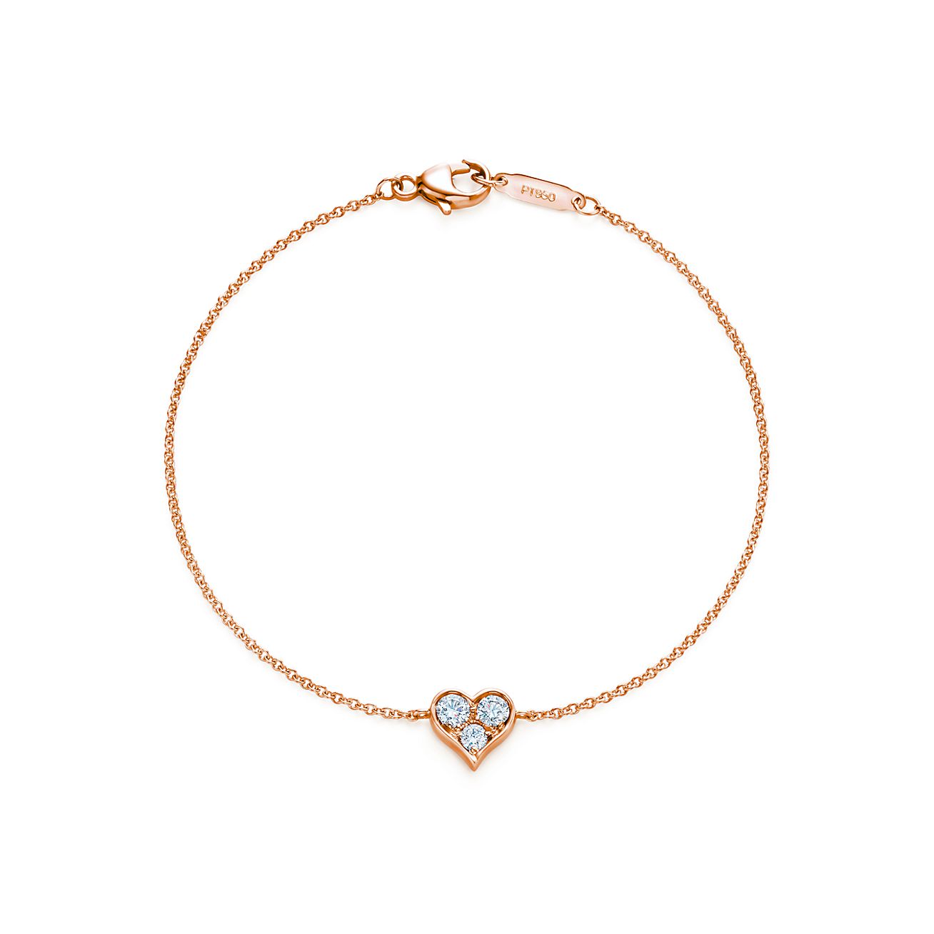 Bracelet in 18k rose gold with diamonds 