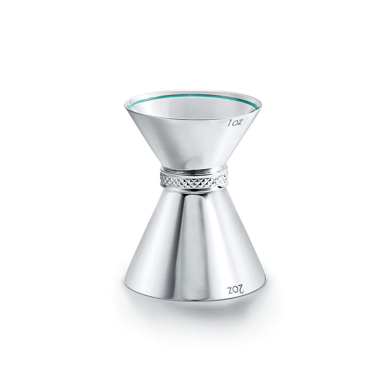 Tiffany & Co Diamond Point Jigger In Sterling Silver With A Tiffany Blue® Accent
