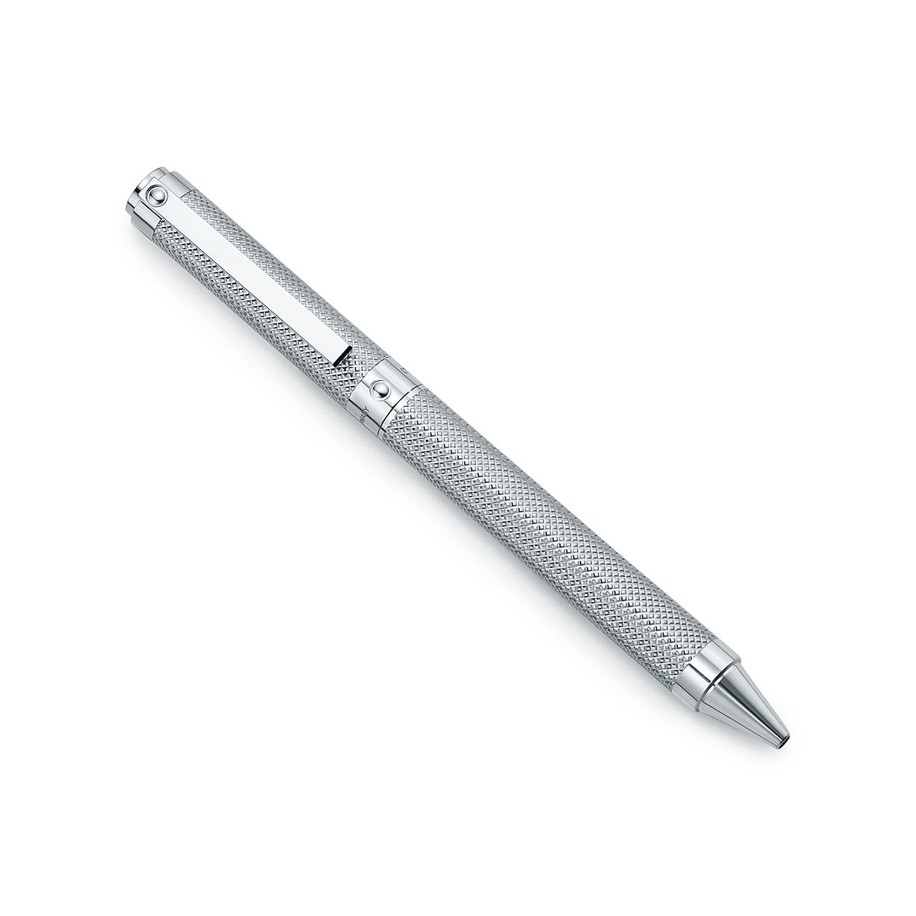 Diamond Point ballpoint pen in sterling silver.
