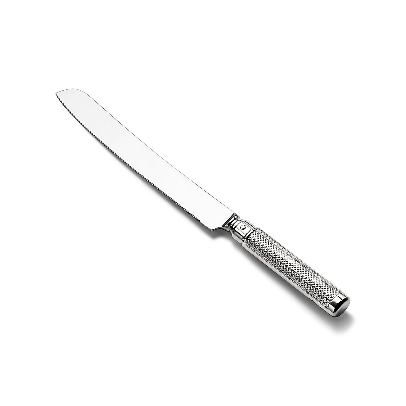 Diamond Point Bread Knife in Sterling Silver