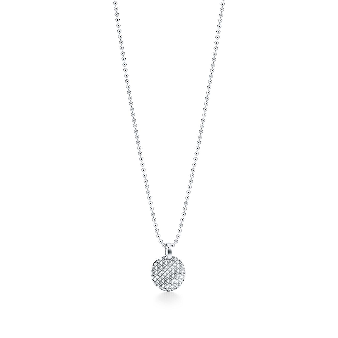 tiffany silver circle necklace
