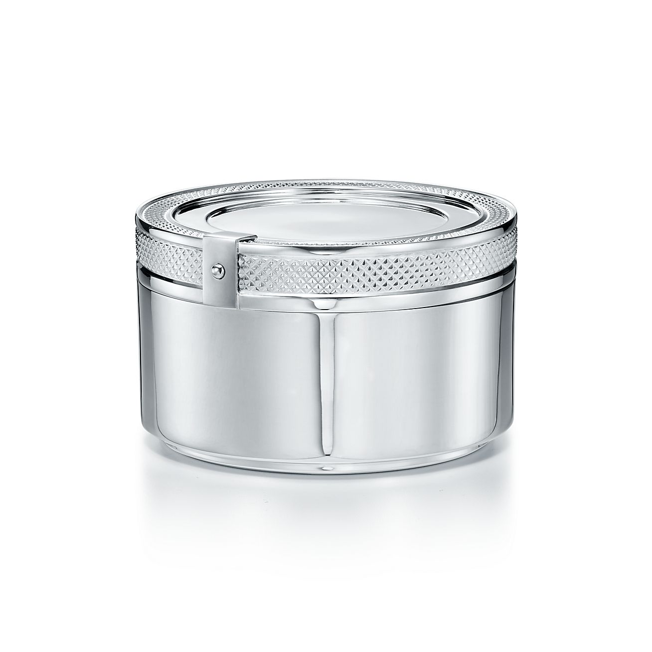 Diamond Point Round Box In Sterling Silver Tiffany Co