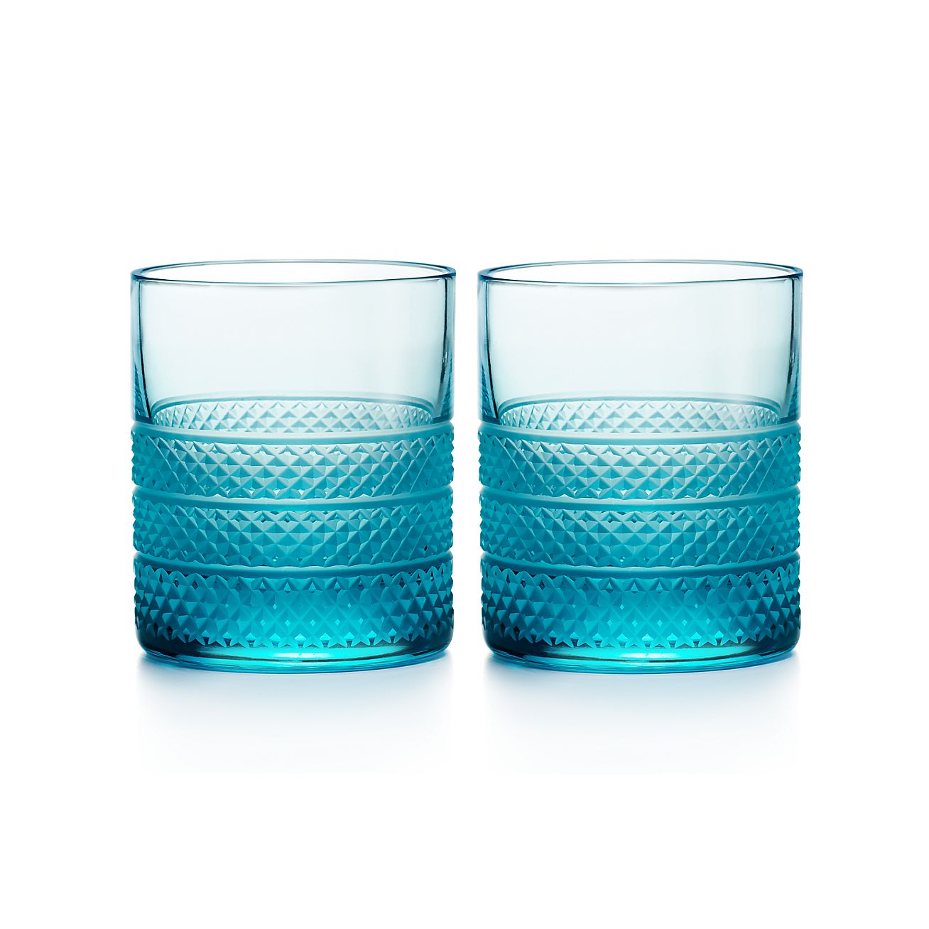 old-fashioned glasses in crystal glass 