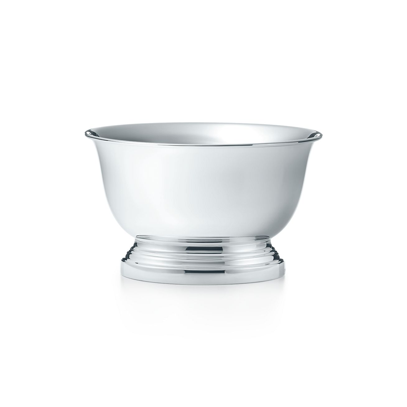 Dog bowl in sterling silver, small 
