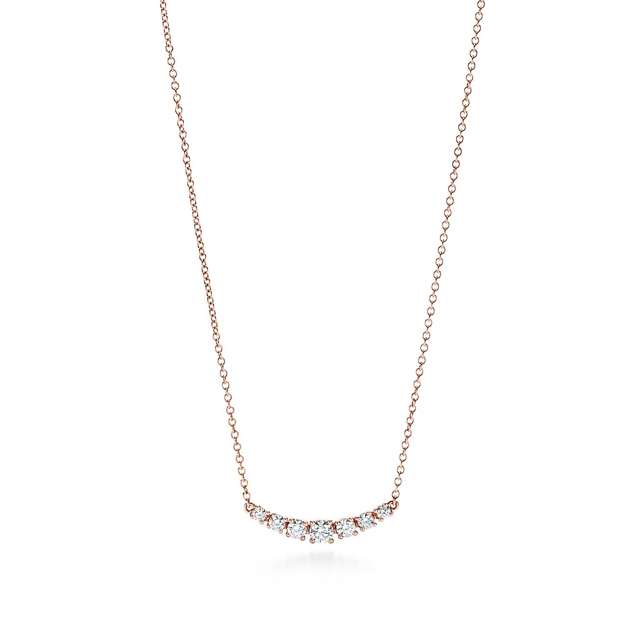 East-west pendant in 18k rose gold with 