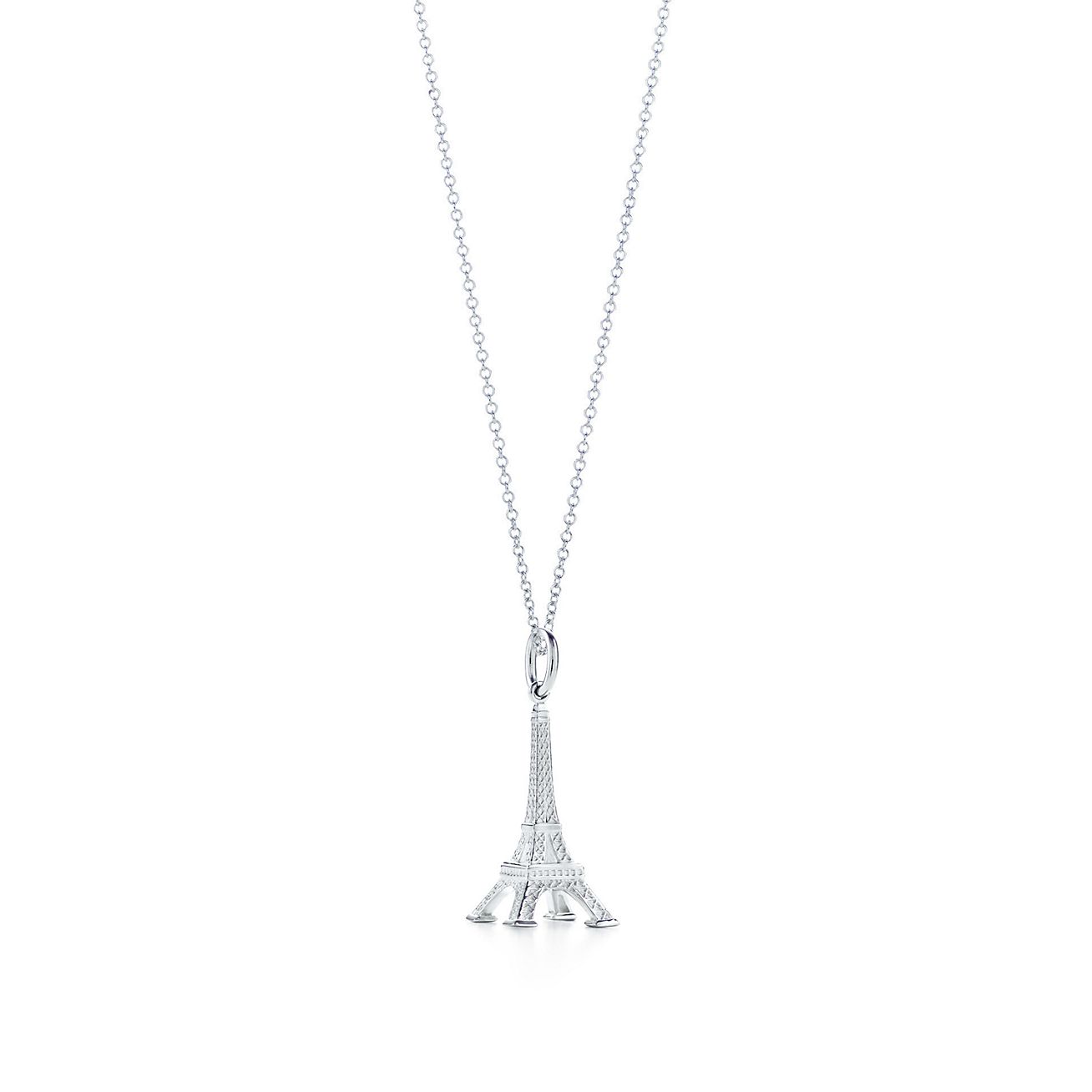 Silver Eiffel Tower Charm Silver Necklace, Sterling Silver Pendant with  Solid 925 Silver Chain for Men and Women – Florin & Finch