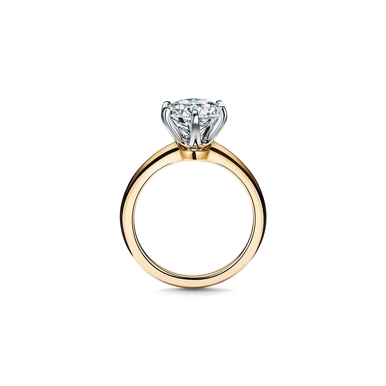 El anillo de compromiso Tiffany Setting en platino