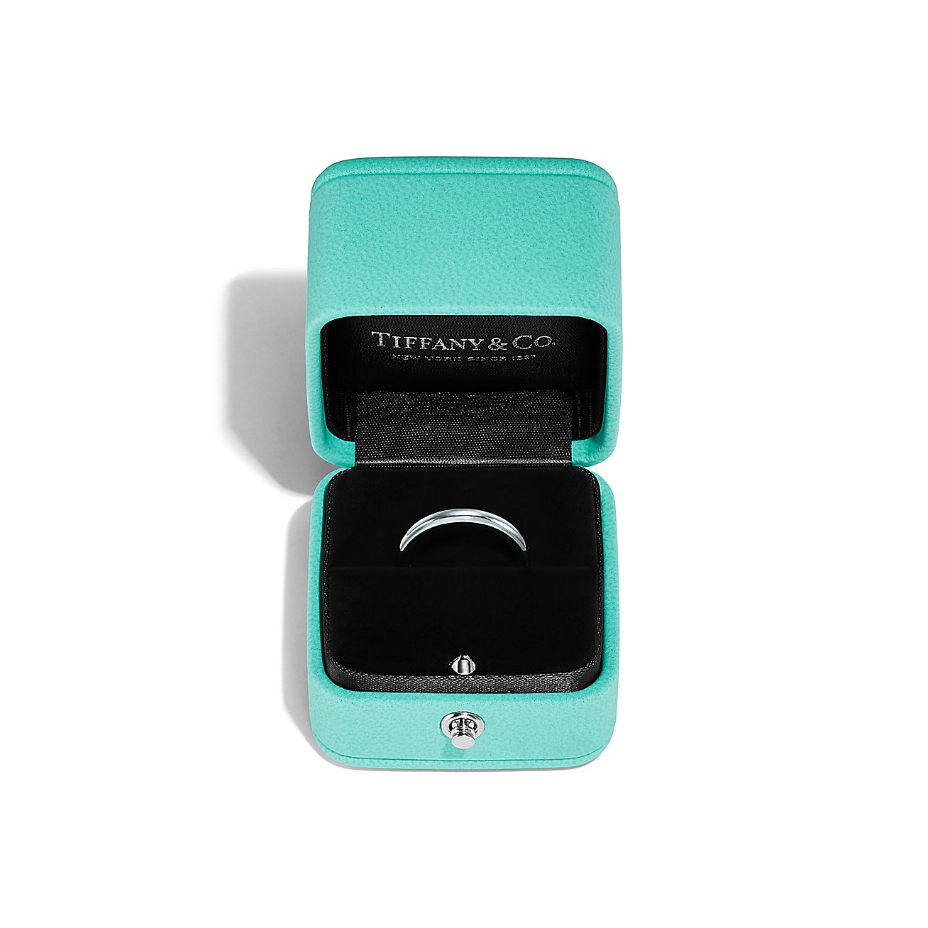 Elsa Peretti® stacking band ring in platinum. - Alternate shot 1 - Alternate shot 2
