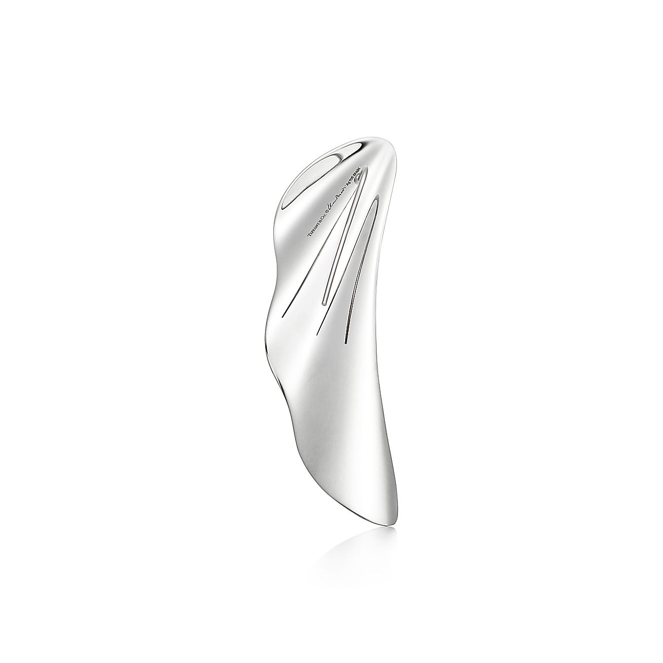 Elsa Peretti® High Tide earrings in sterling silver, small. - Alternate shot 1 - Alternate shot 2