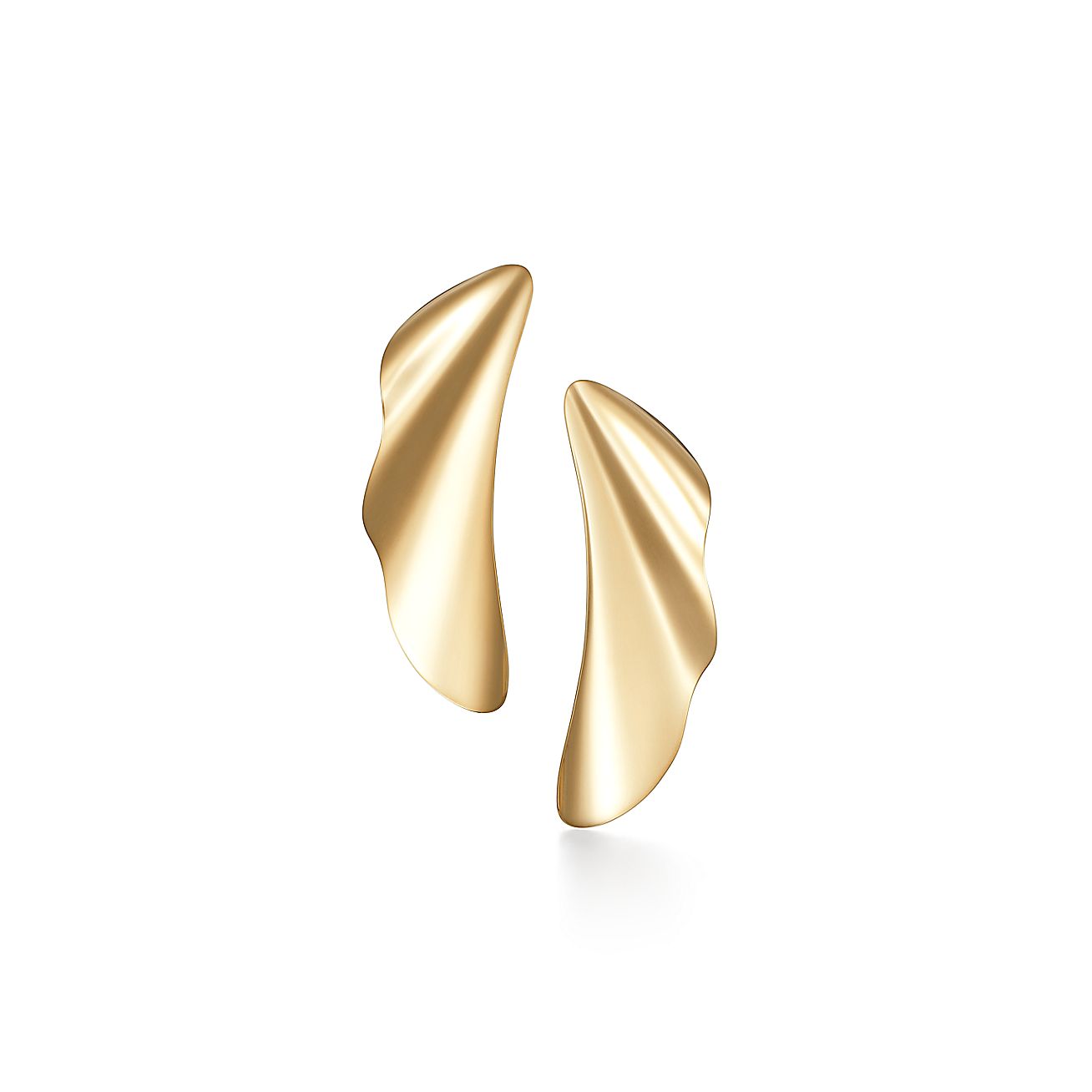 Elsa Peretti® High Tide earrings in 18k gold, small.