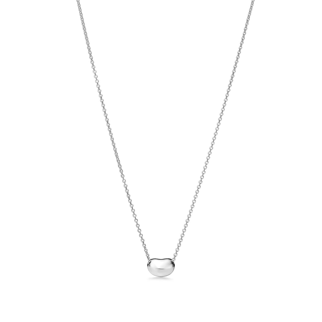 tiffany diamond bean necklace