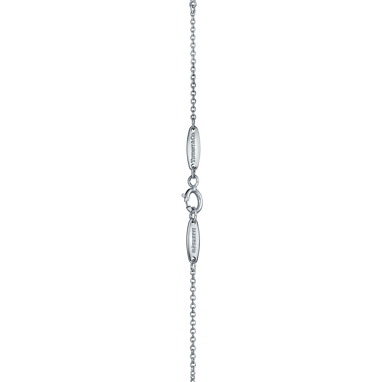 Elsa Peretti® Diamonds by the Yard® necklace in platinum. - Alternate shot 1 - Alternate shot 2
