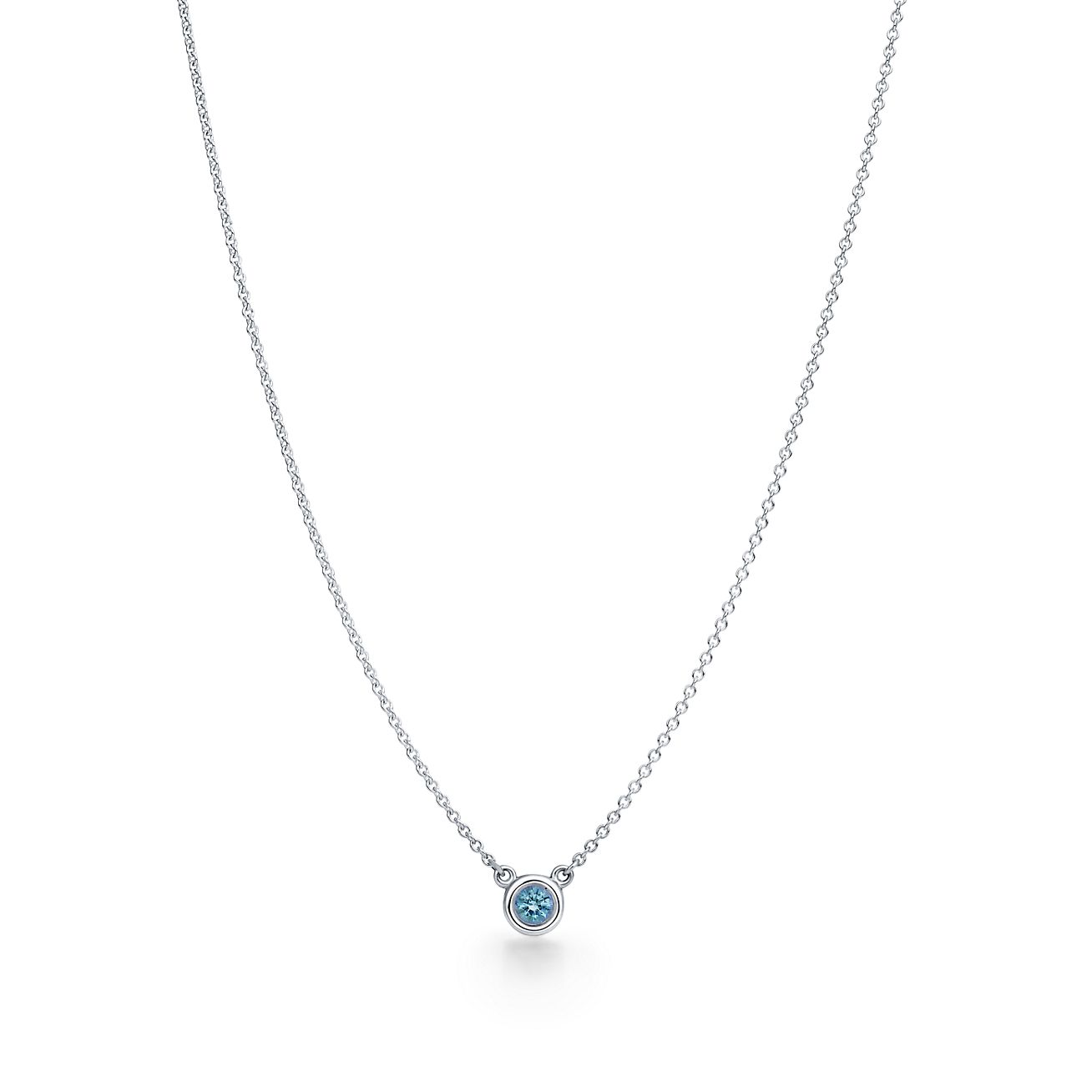 tiffany necklace aquamarine