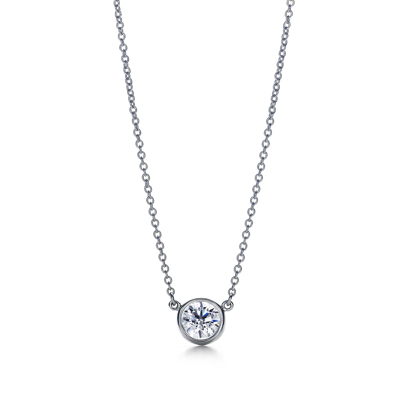 tiffany bezel necklace