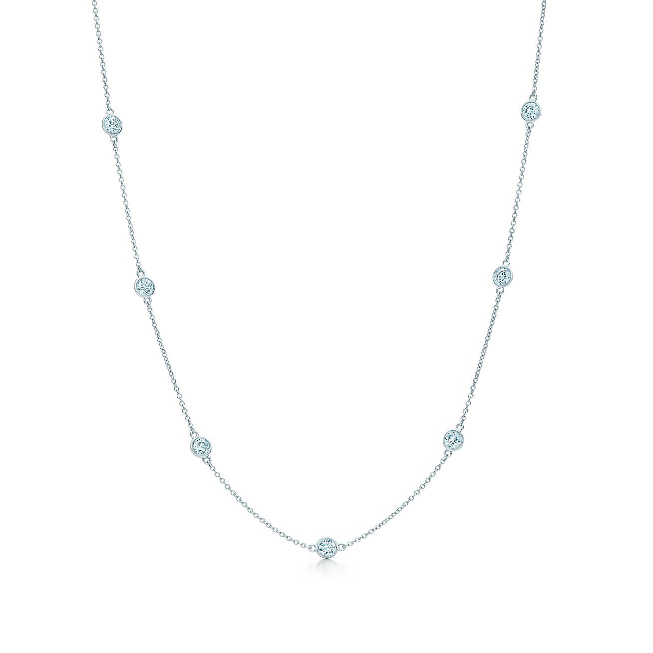 elsa peretti diamonds by the yard necklace platinum