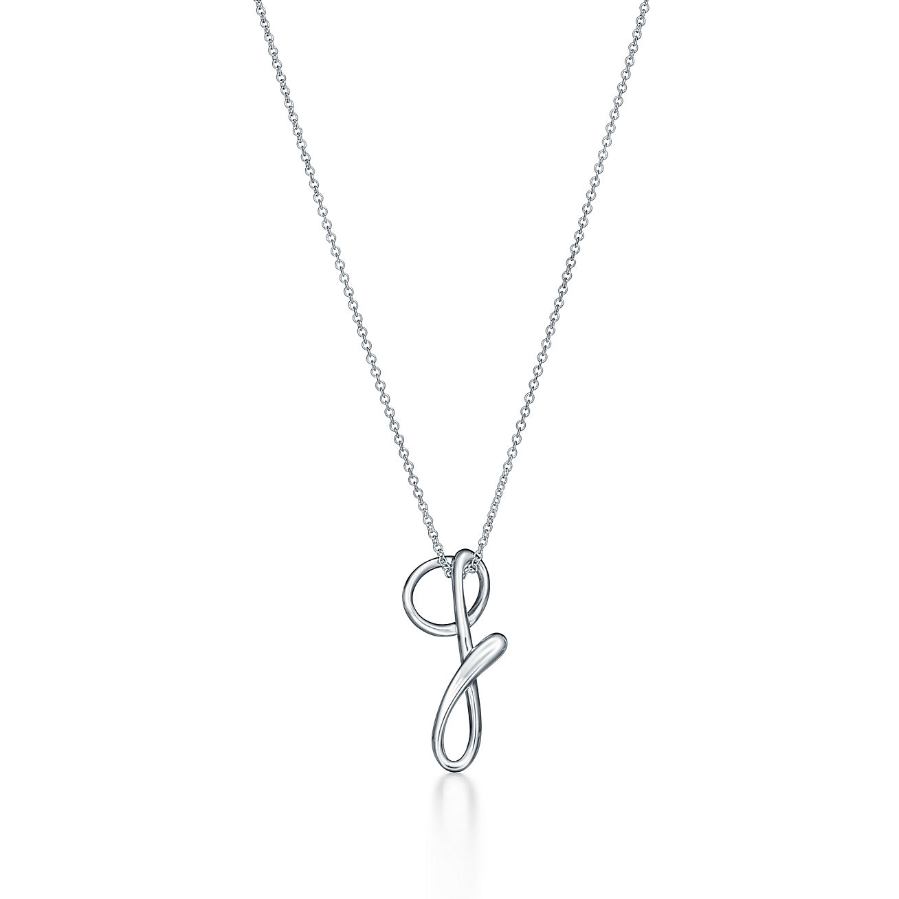 initial pendant necklace tiffany