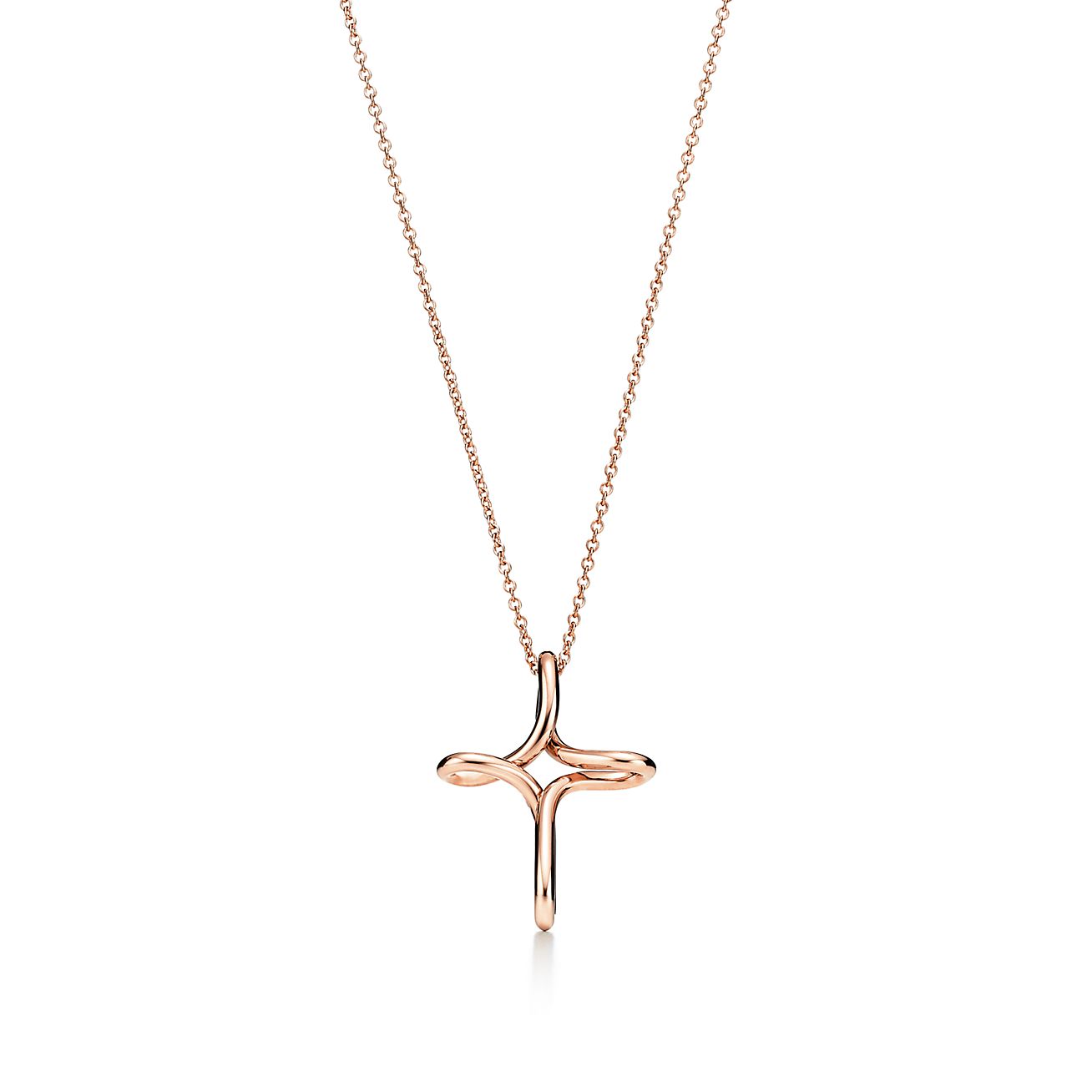 rose gold tiffany infinity necklace