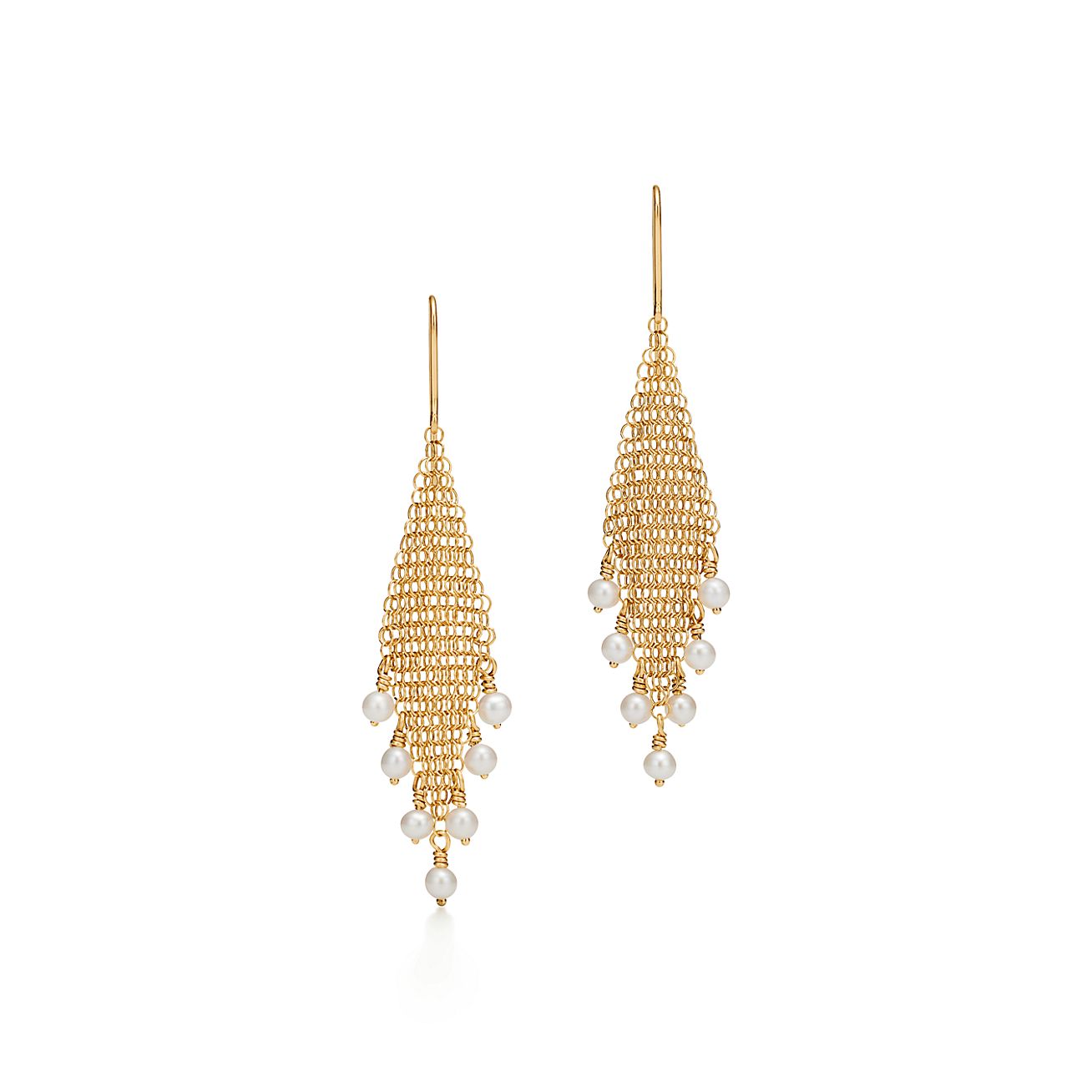 elsa peretti mesh fringe earrings