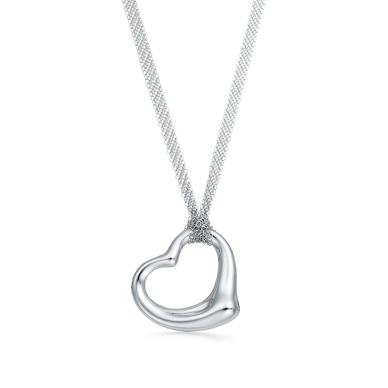 tiffany and co elsa peretti open heart pendant