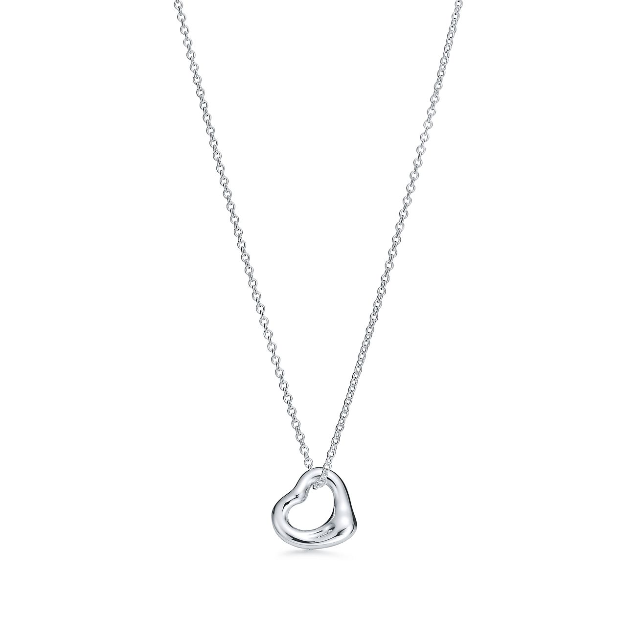 tiffany silver heart pendant