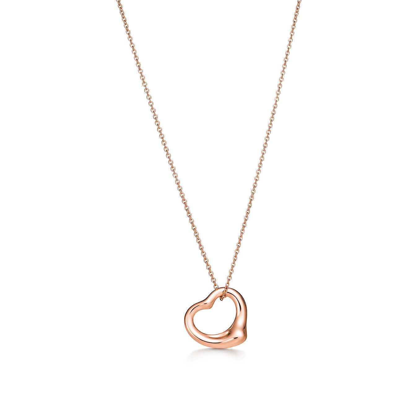 tiffany open heart necklace